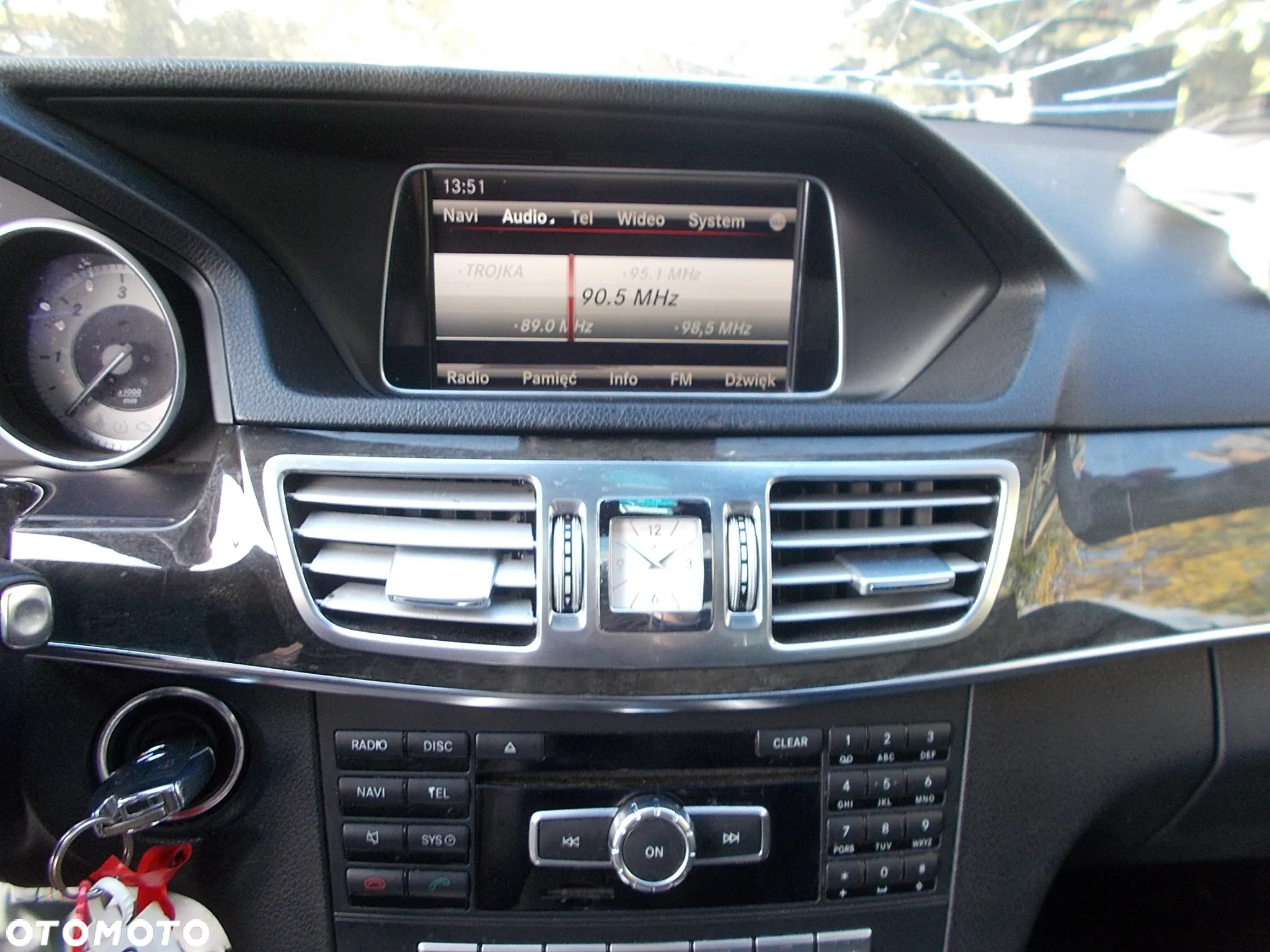Radio nawigacja wyświetlacz W212 LIFT panel klimatyzacji kratka nawiewu listwa dekor - 3