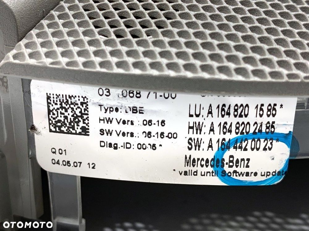 LAMPA SUFITOWA  MERCEDES-BENZ KLASA GL (X164) 2006 - 2012 GL 320 CDI 4-matic (164.822) 165 kW [224 - 5
