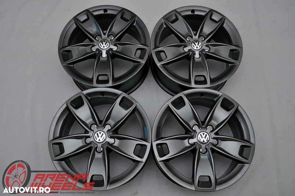 Jante 17 inch Originale VW Golf 5 6 7 8 Jetta Touran Beetle Caddy R17 - 1
