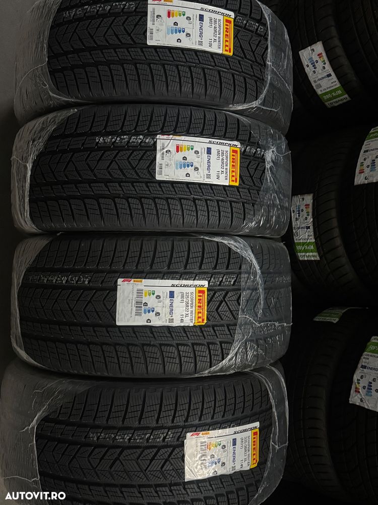 Vând set anvelope 285/40/22-325/35/22 Pirelli de iarnă noi - 1