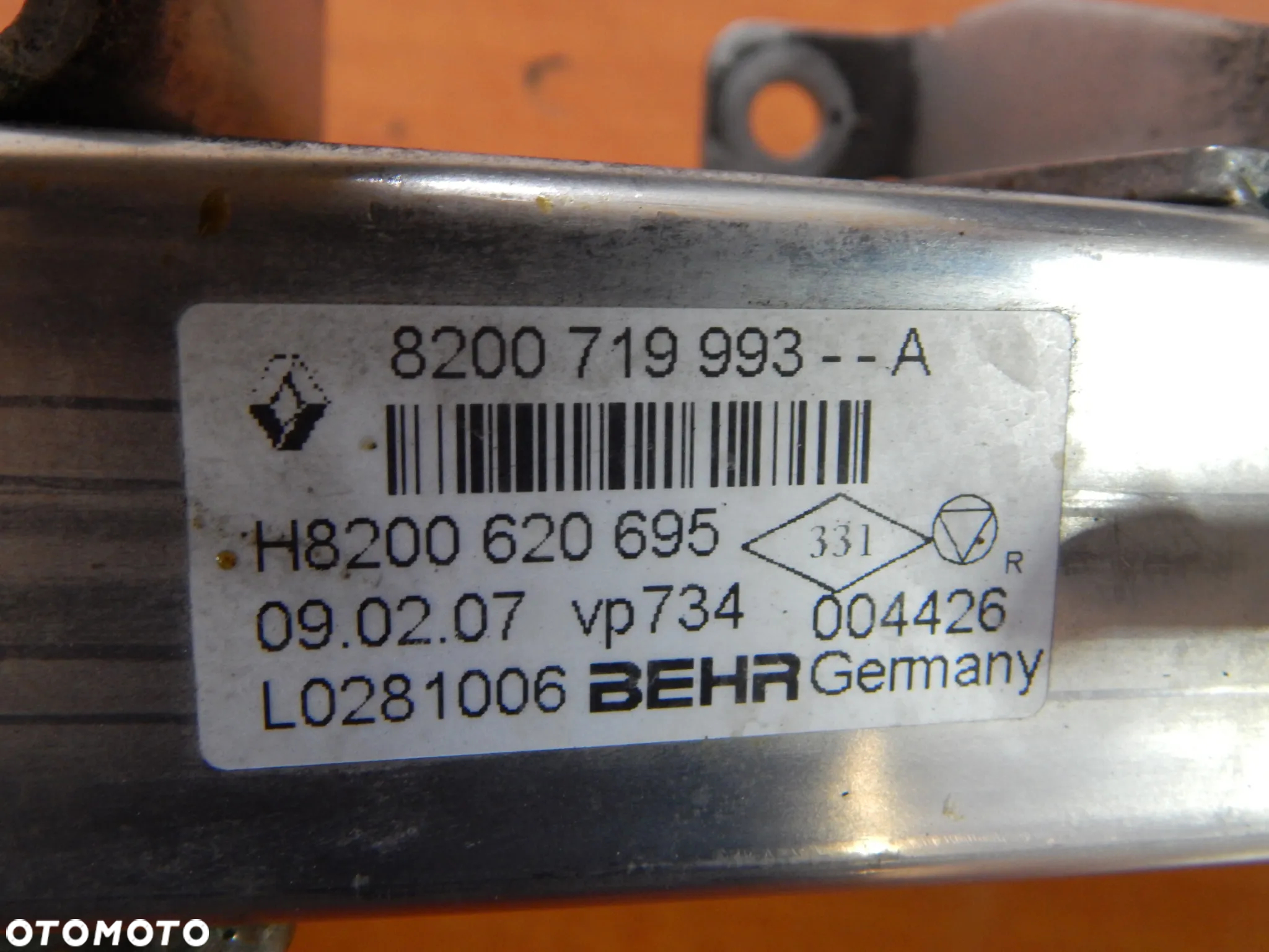Chodnica chłodniczka EGR 2.0 DCi Nissan X-trail T31 qashqai Koleos Espace Trafic II  07-14 Łuków części - 3
