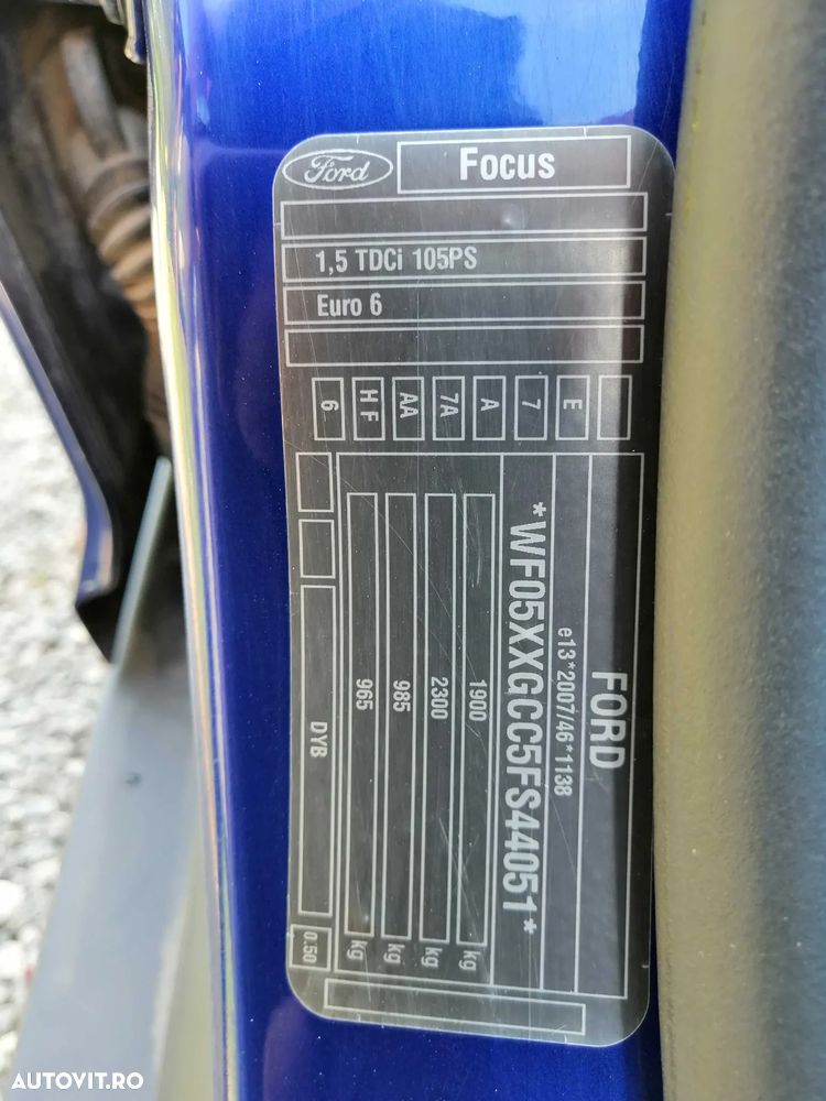 Ford Focus 1.5 TDCi ECOnetic 88g Start-Stopp-Sy Business - 8
