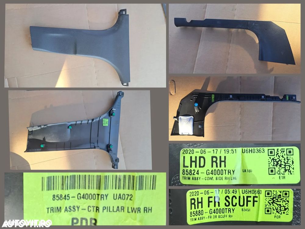 Hyundai i30 PD PDE gen 3 2018-2024 Torpedou Ornament trim interior volan oglinda consola Oglinda retrovizoare Senzor lumina faruri automate Opritor usa Capac baterie - 9