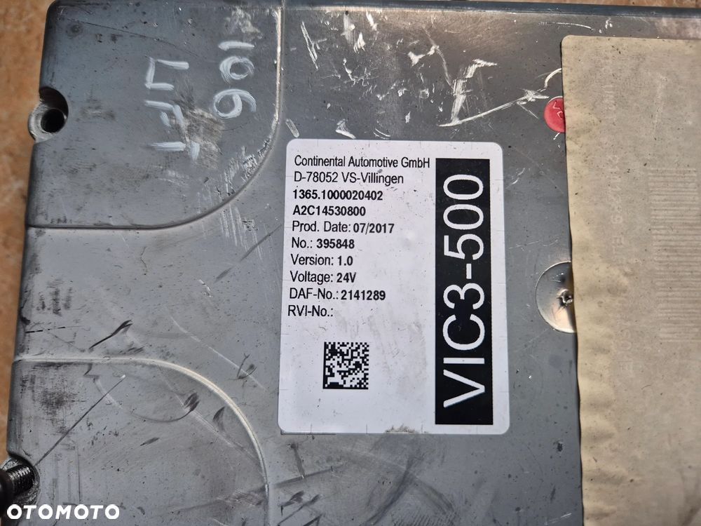 KOMPUTER STEROWNIK SILNIKA VIC STACYJKA PAKIET STARTOWY DAF XF 106 LIFT 480 - 3