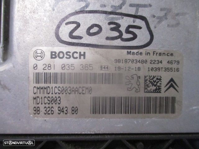 Centralina 9832694380  0281035365  983070778000 CITROEN C4 GRAND PICASSO 2 2020 1.5HDI 130CV 5P CINZA BOSCH - 4
