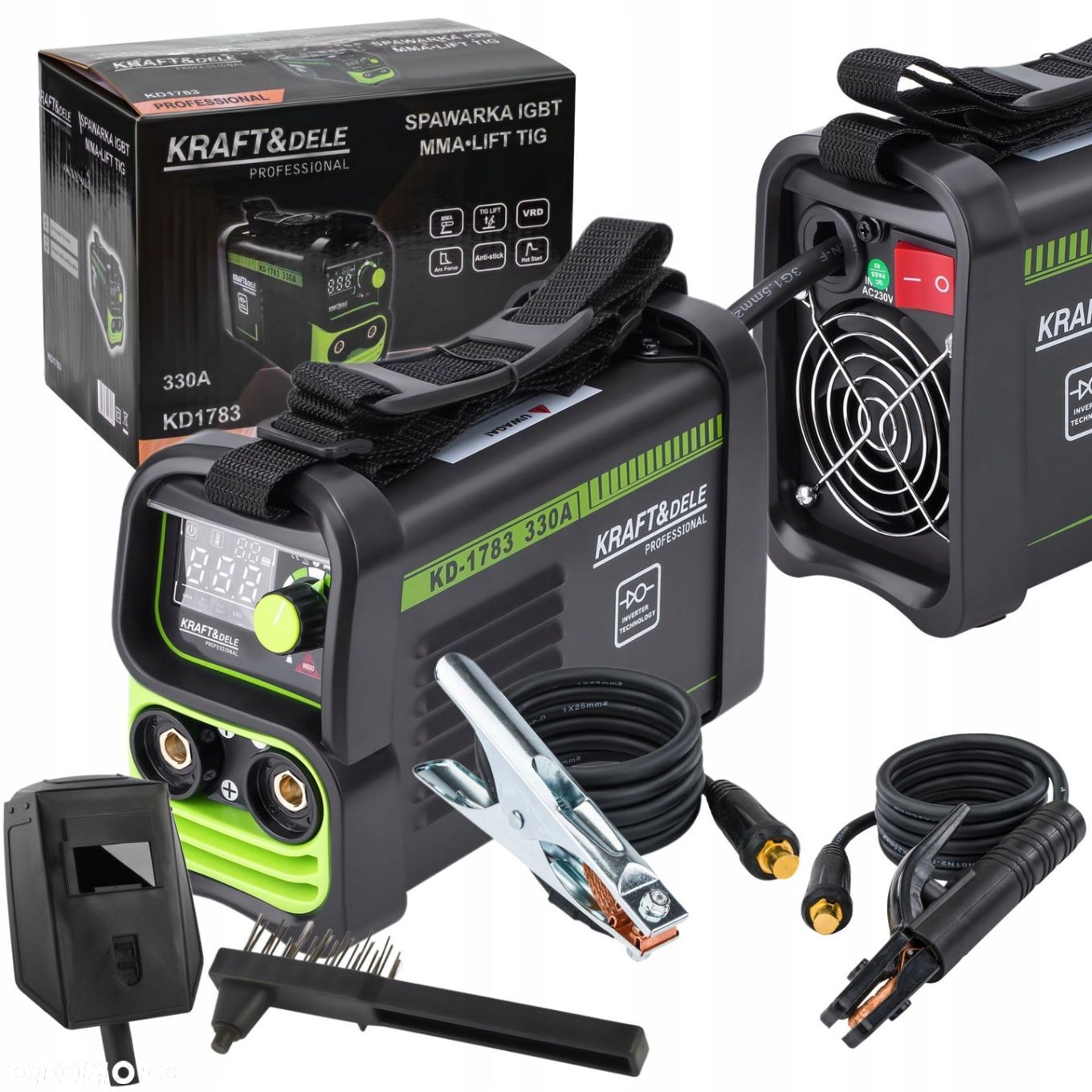 SPAWARKA INWERTOROWA 330A MMA TIG LIFT VRD KRAFTDELE KD1783 - 1