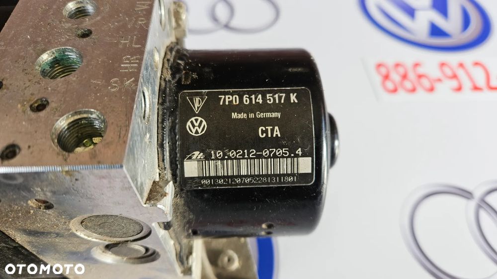 VW Touareg 7P II Pompa hamulcowa ABS Sterownik pompy 7P0907379K 7P0614517K - 4