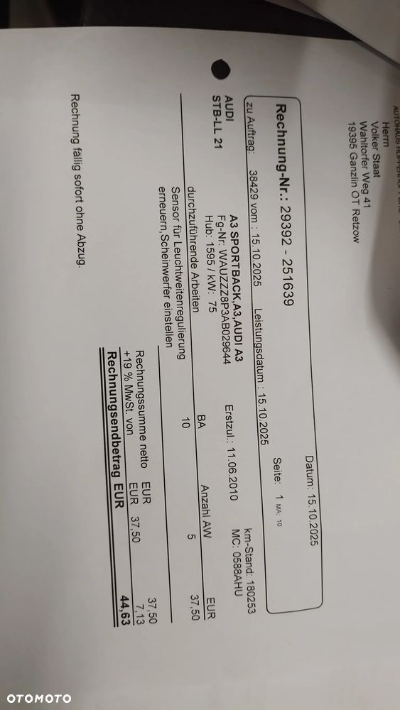 Audi A3 Sportback 1.6 Ambiente - 29