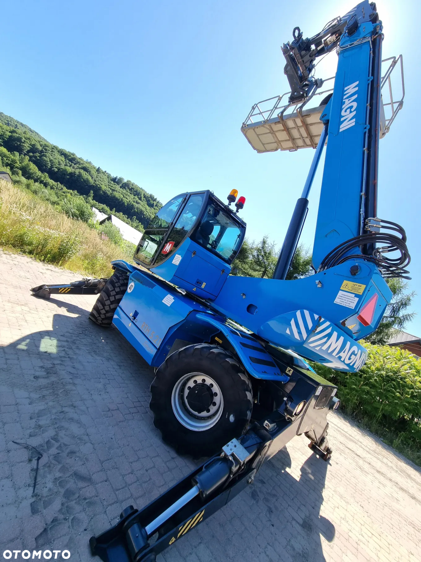 Magni RTH 5.21 Ładowarka teleskopowa 21 metrów  Kosz (Pilot 2 funkcje) Wciągarka Łyżka Widły Jak Nowa 2018r 2287mtg DEUTZ silnik z Norwegii KLIMA - 13
