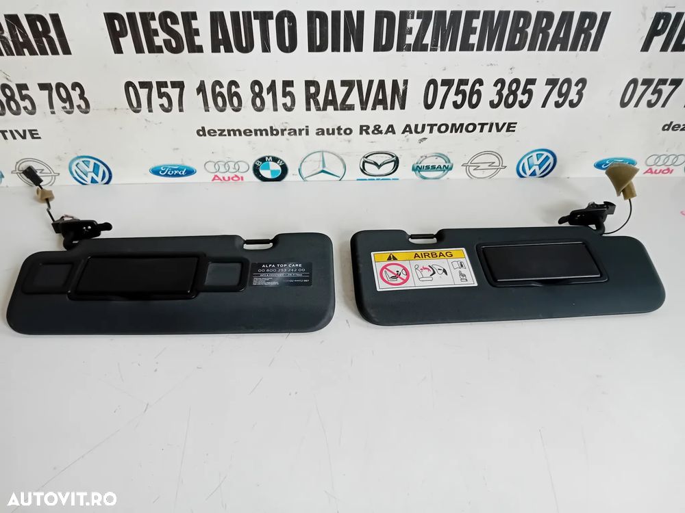 Parasolare Parasolar Stanga Dreapta Alfa Romeo Stelvio Quadrifoglio Negre An 2017-2022 - 5