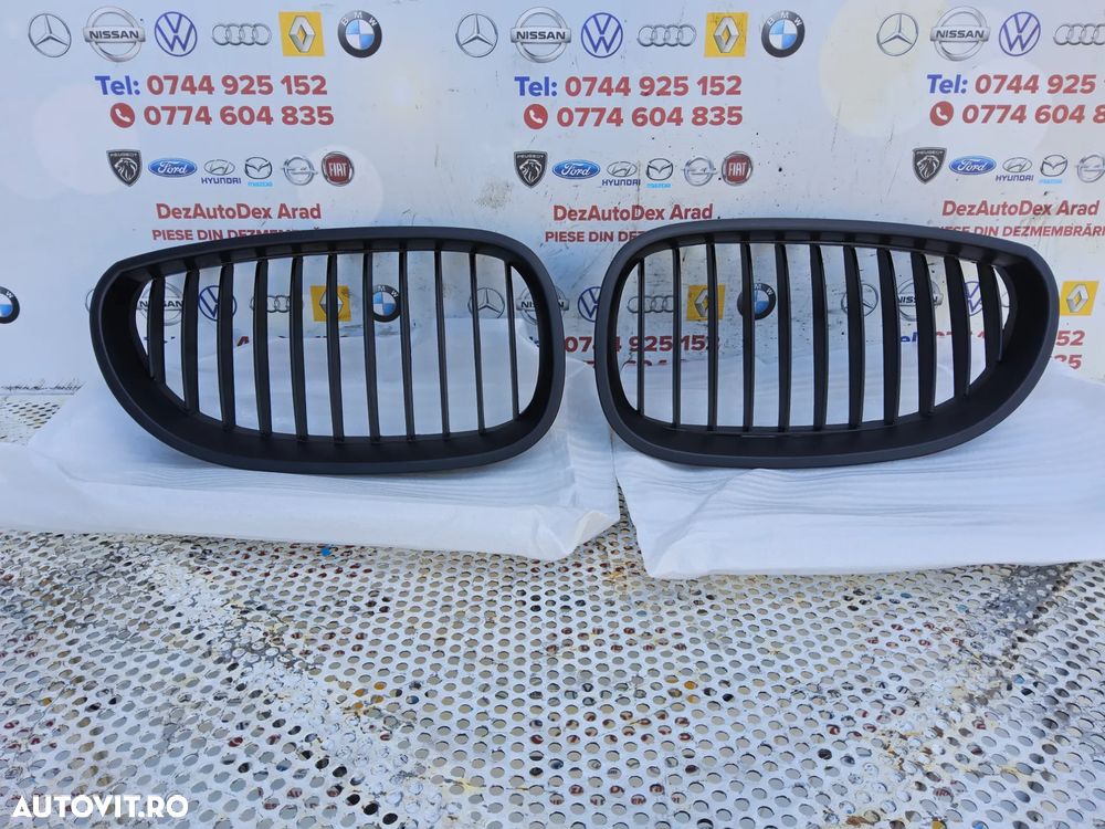 Grile capota BMW E60 an 2003-2009 grile nări capota negru mat BMW seria 5 e60 - 4