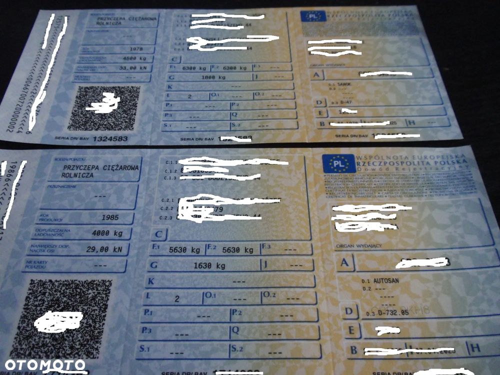 Inny PRZYCZEPA JEDNOOSIOWA ,TANDEM zarejestrowana w kraju uszkodzona - 9