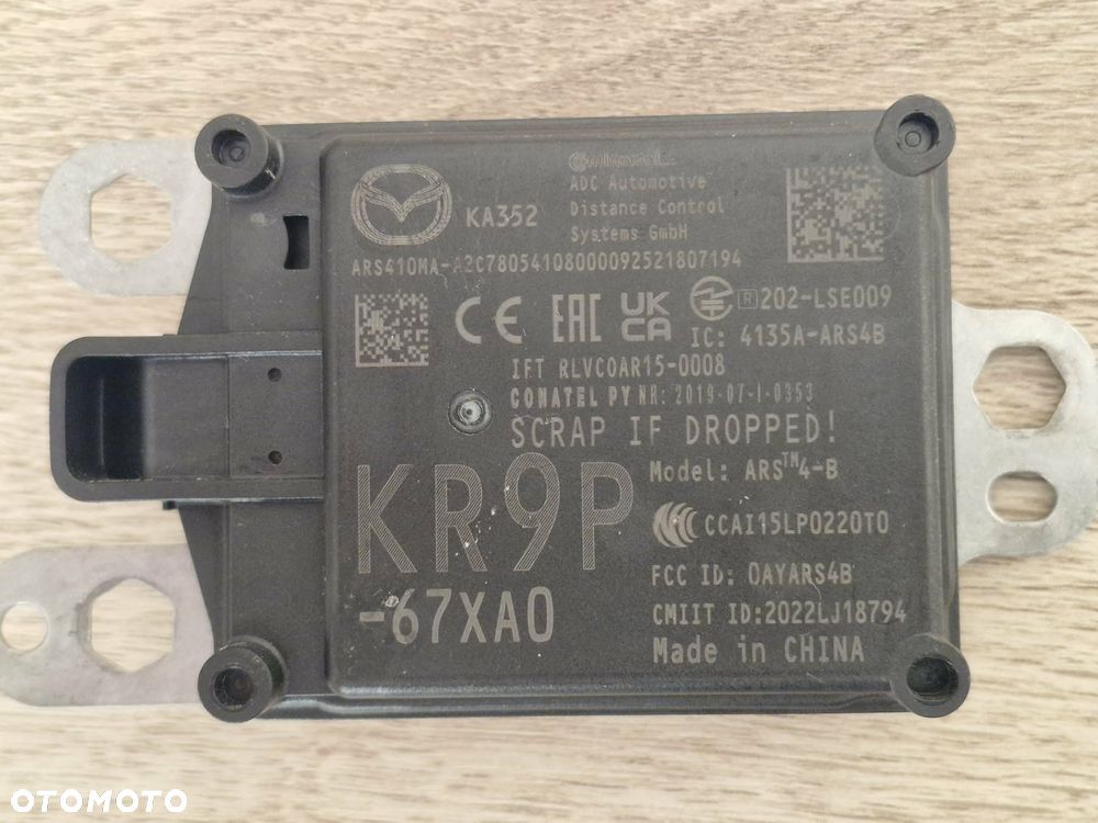 RADAR DISTRONIC ACC MAZDA 3 CX-70 CX-90 MX-30 KR9P-67XA0 - 1
