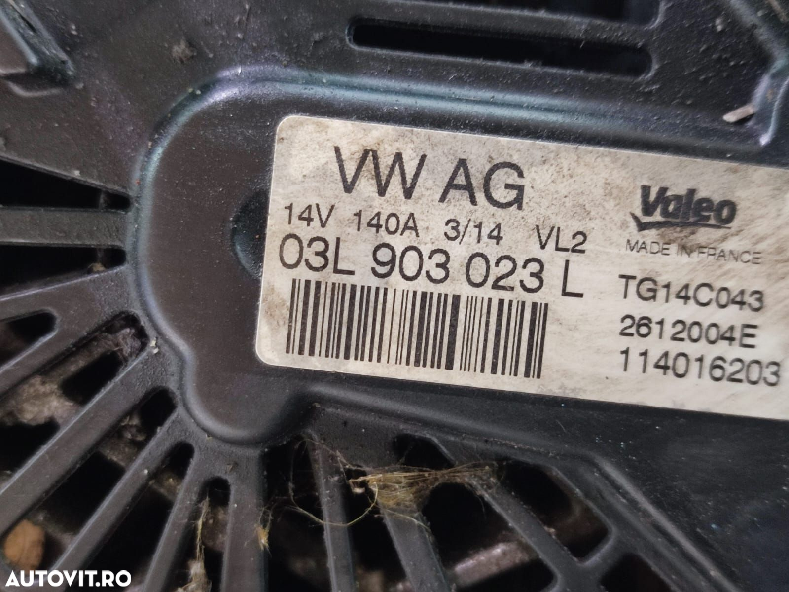 Alternator 03L903023L 1.6 tdi CLHA Skoda Octavia 3 [2013 - 2017] - 3
