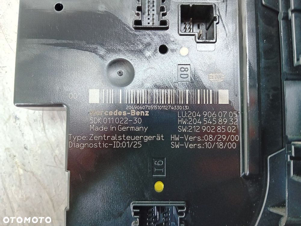 MODUŁ SAM MERCEDES-BENZ KLASA C W204 2049060705 5DK011022-30 2.2 CDI - 7