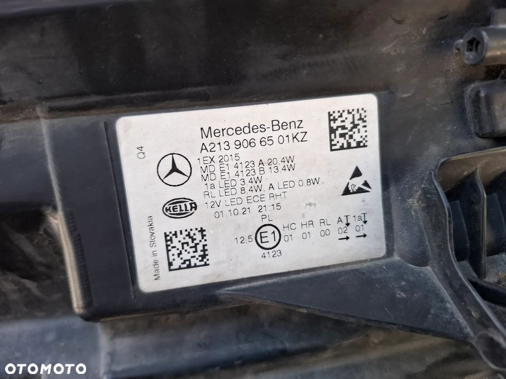MERCEDES E-KLASA W213 LAMPA LEWA PRZEDNIA - 10