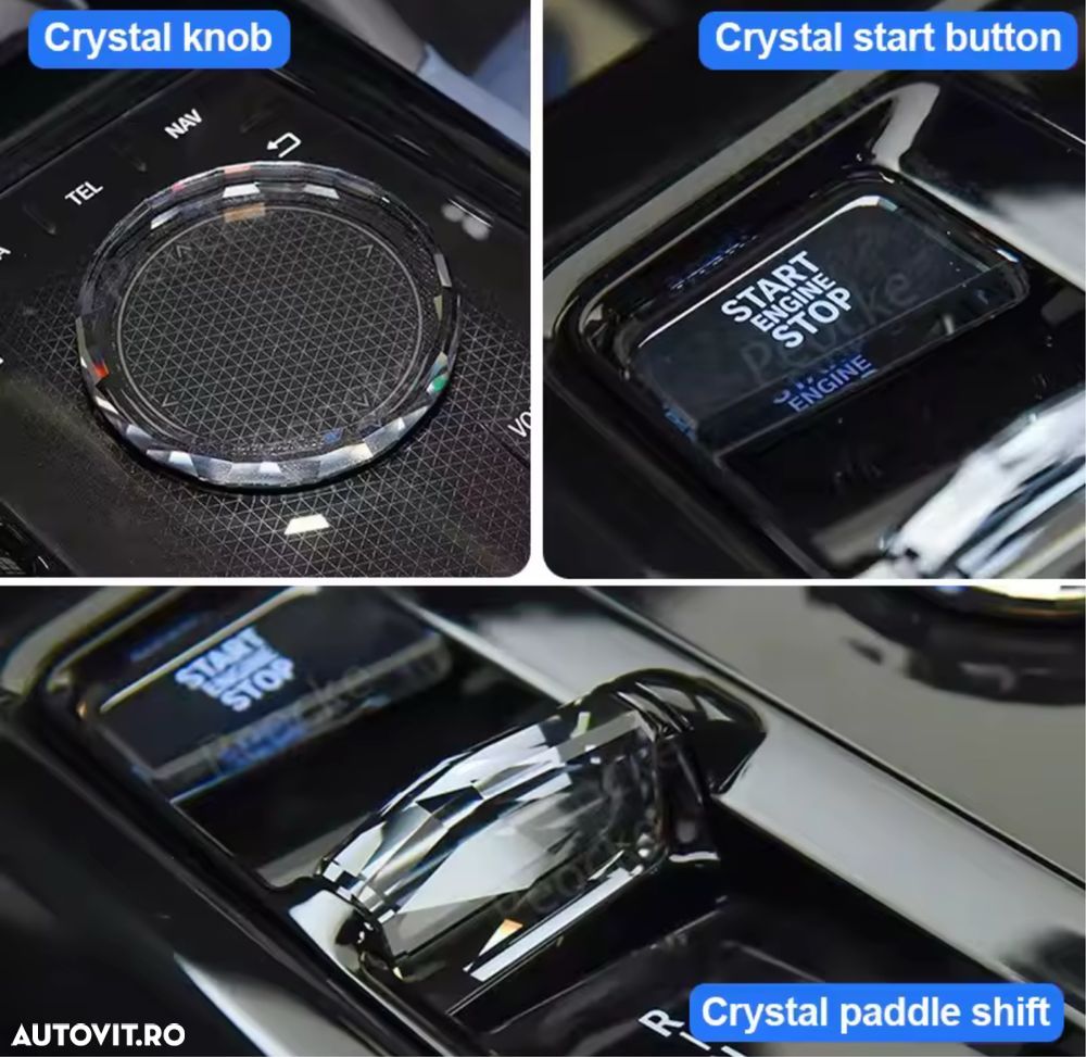 Set Crystal Cristal Joystick Bmw Seria 5 7 IX i5 i7 G60 G61 G70 - 2