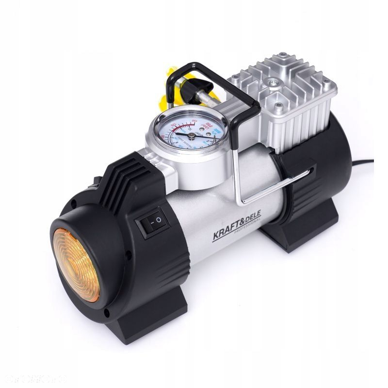KOMPRESOR SAMOCHODOWY 12V ZAPALNICZKA SPRĘŻARKA MANOMETR ETUI 190W - 6