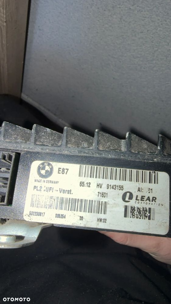 BMW E81 E87 WZMACNIACZ RADIA AUDIO 9143155 - 3