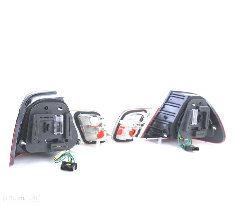 FAROLINS TRASEIROS LED BMW SÉRIE 3 E46 COUPÉ 99-03 VERMELHO TRANSPARENTE - 4