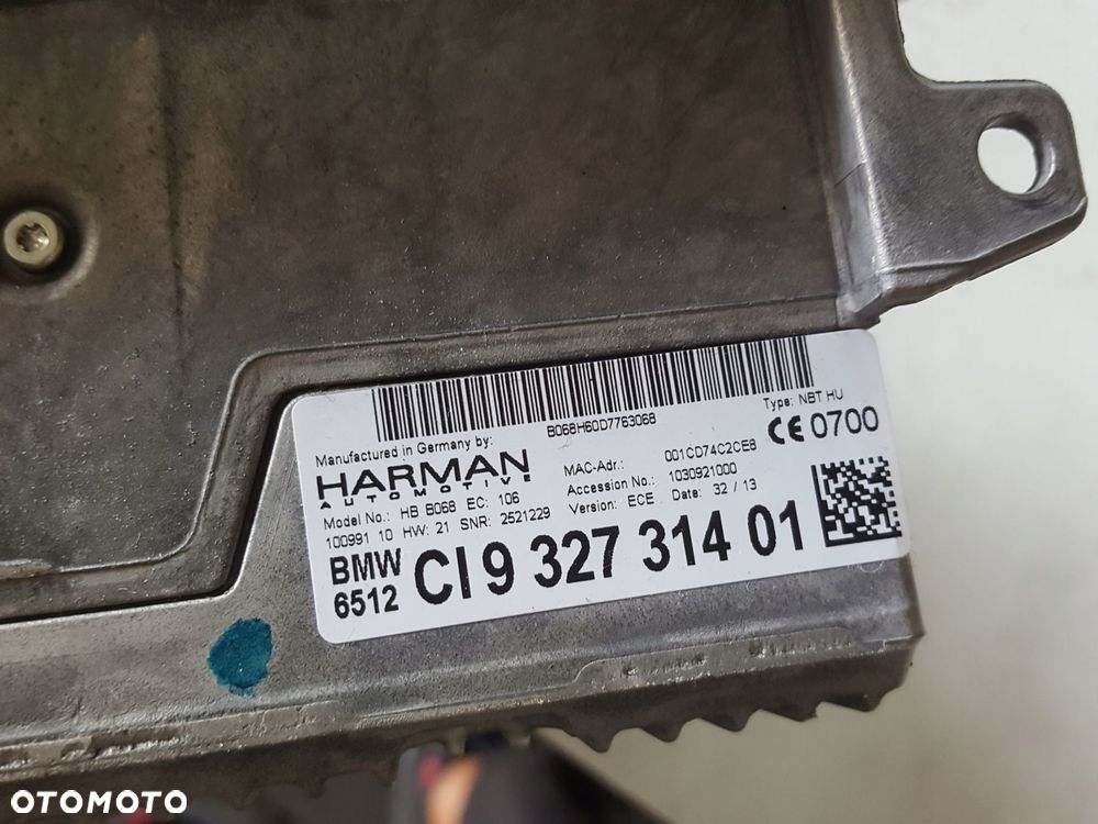 BMW 1 F20 F21 11r- F30 CZYTNIK CD NAWIGACJI 9327314 - 5