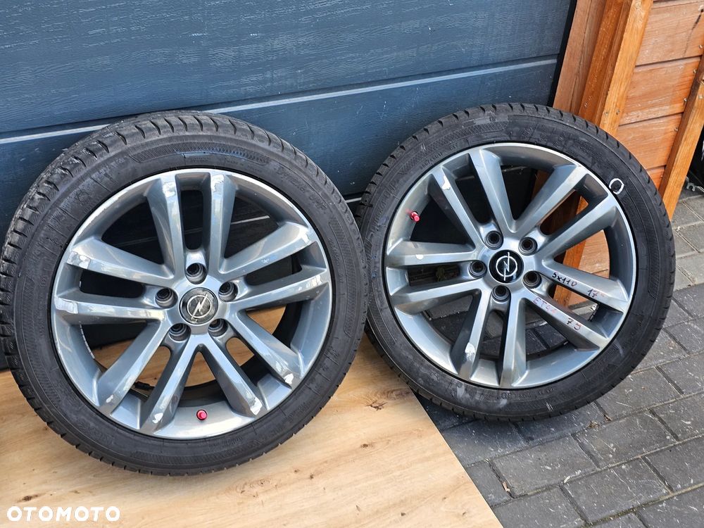 KOŁA FELGI ALUMINIOWE OPONY OPEL VECTRA C ASTRA H ZAFIRA B SIGNUM 17" 5x110 ET41 225/45/17 - 2