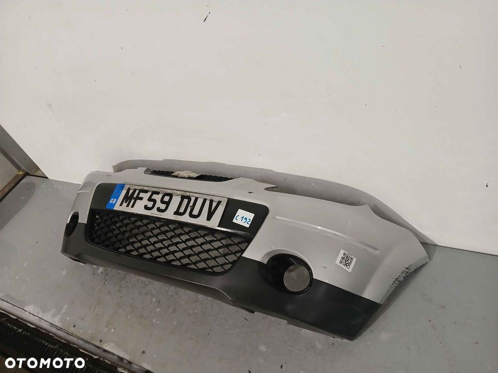 ^ ZDERZAK PRZÓD PRZEDNI DO CHEVROLET MATIZ SPARK SREBRNY HALOGENY - 3
