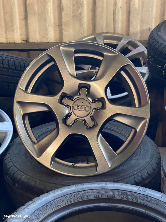 Jantes 16 Originais Audi A4 Antracite usadas em bom estado com pneus usados - 1