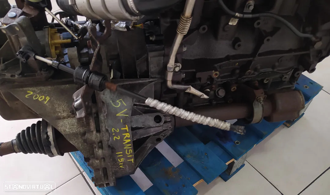 caixa 5 velocidades Ford Transit 2.2TDCI 115cv 6C1R 7002 AB - 5