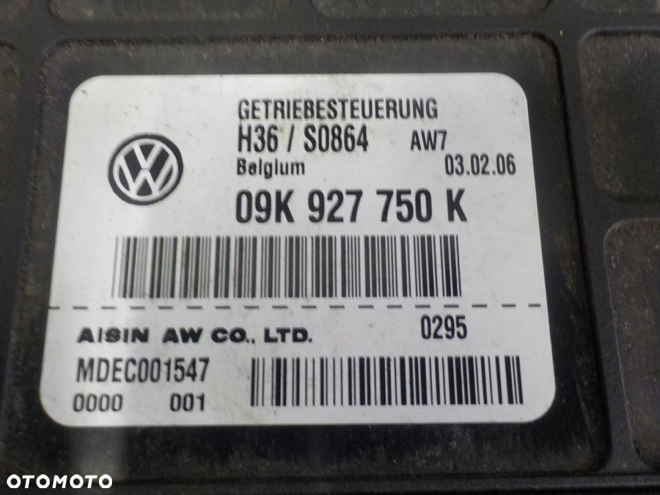 VW T5 2.5 TDI MODUŁ STEROWNIK SKRZYNI 09K927750K - 2