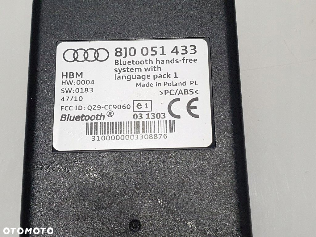 AUDI A3 A4 A5 ZESTAW GŁOŚNOMÓWIĄCY BLUETOOTH 8J0051433 ORYGINAŁ - 4