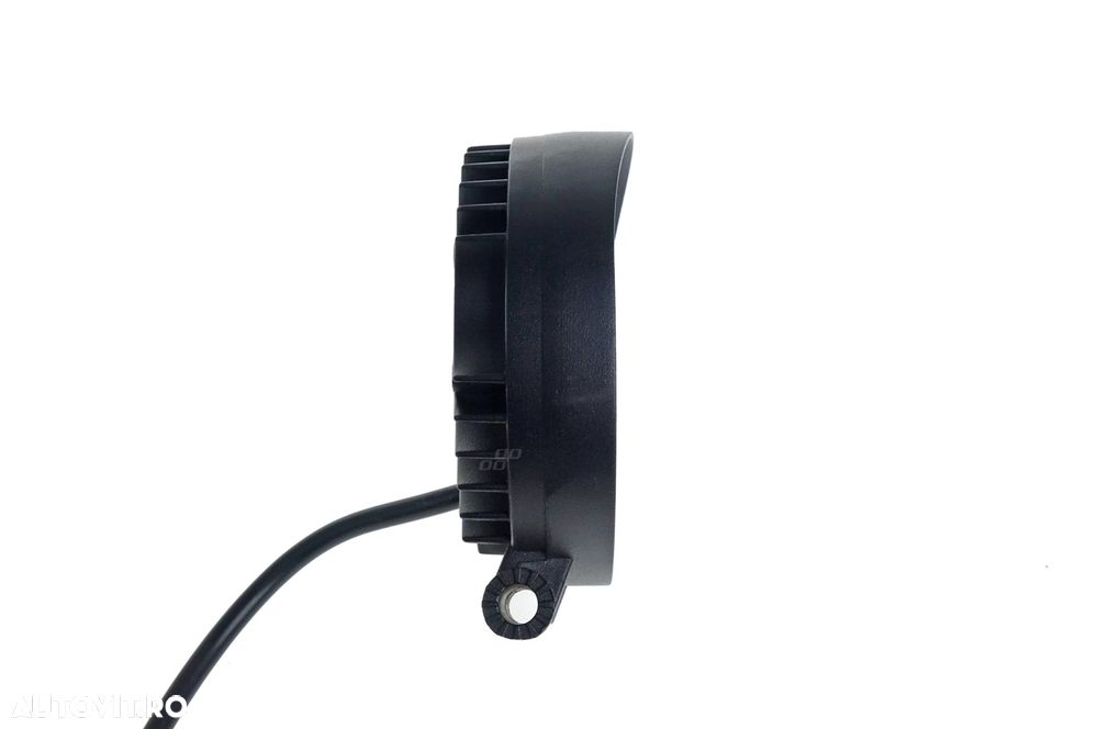 Lampa lucru LED 27W 6000K, Spot lumina, 12V-60V, IP67, aluminiu, omologare E9, ?115 x 35 mm - 1