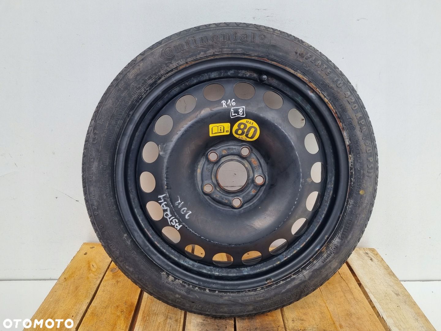 Opel Astra J Zafira C KOŁO DOJAZDOWE dojazdówka 115/70 R16 5x110 2160140 - 1