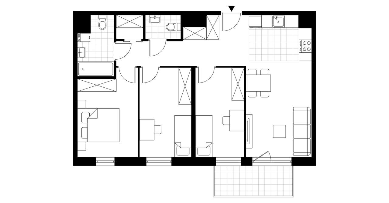 4-pokojowe mieszkanie 71m2 + balkon Bez Prowizji - Pełny obrazek: 3/15
