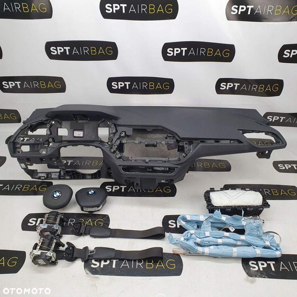 BMW F40 DESKA ROZDZIELCZA KONSOLA KOKPIT PULPIT PODUSZKI AIRBAG AIR BAG PASY KURTYNY KIT SET - 2