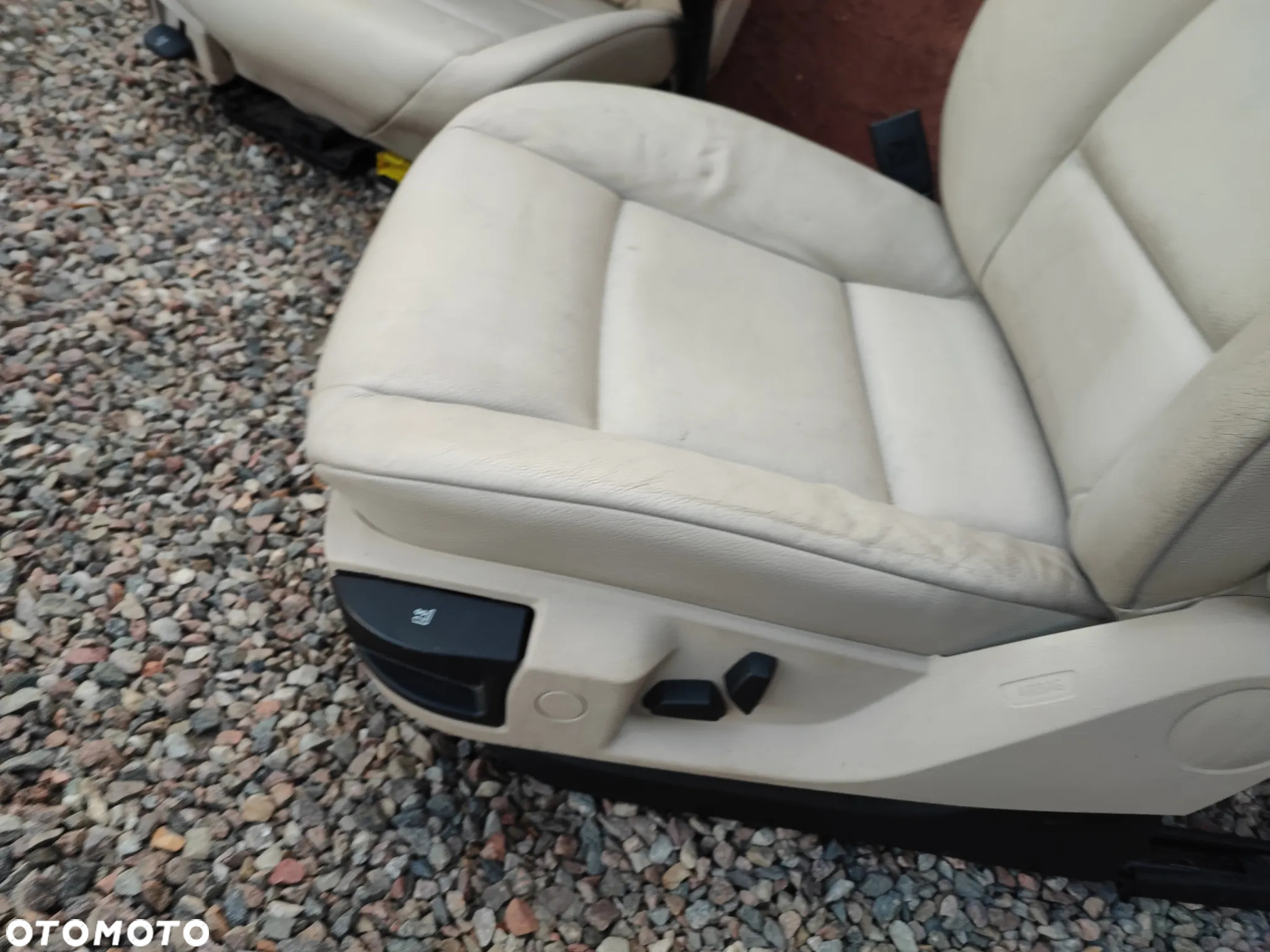 BMW F10 / F11 ORYGINALNE FOTELE PRZEDNIE LEWEY / PRAWY W KOLORZE OYSTER / DAKOTA CREMA ELEKTRYCZNE, PODGRZEWANE O NR. 52 10 9 172 763 OEM - 14