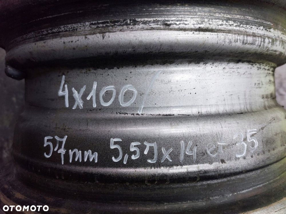 Felgi stalowe FELGA VW Caddy II 4X100 5,5J X 14 ET 35 / 57 MM - 8