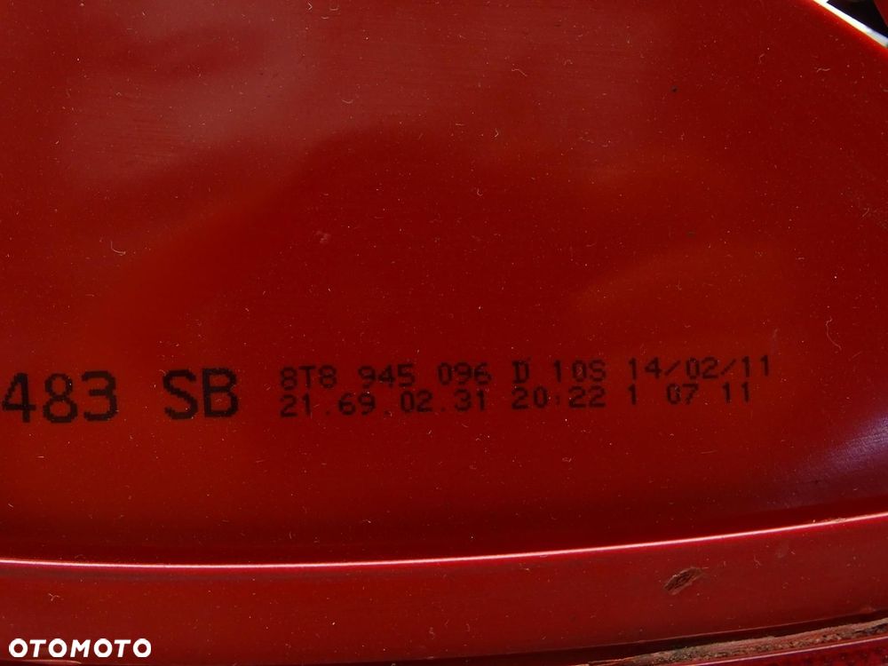 LAMPA PRAWY TYŁ PRAWA TYLNA 8T0945096D AUDI A5 8T S-LINE 5D SPORTBACK LED - 7