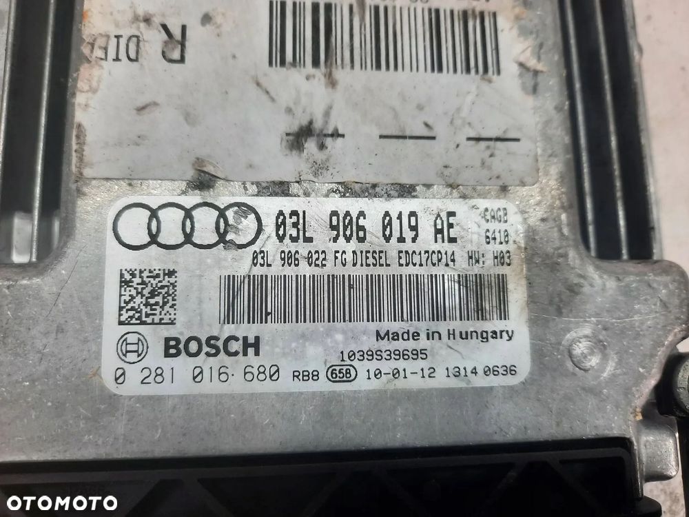 KOMPUTER STEROWNIK SILNIKA AUDIA4 B8 03L906019AE 0281016680 - 2