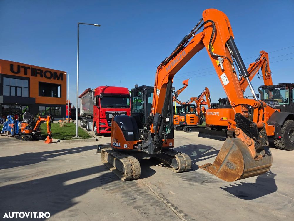 Hitachi 5,1tone, 2023/12, 2.229h, ZX48U-6, Adanc sapare 4m, CUPLA RAPIDA HIDRAULICA+3 CUPE, LAMA NIVELARE, Aer conditionat, inst picon pe brate, latime 2m, incarcarca 8x4, Antifurt, posibil leasing 4 ani, PROMOTIE 37900 EUR+Tva - 8