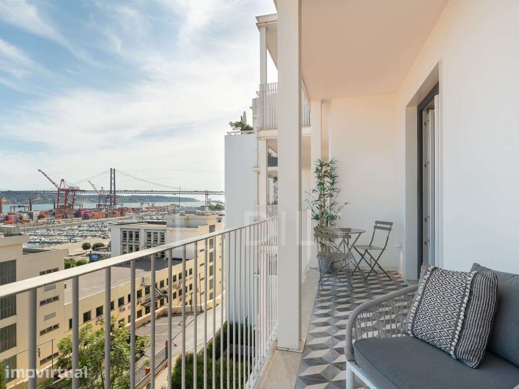 Apartamento T2 na Estrela, Lisboa, com vista rio e garagem privativa - Grande imagem: 3/20