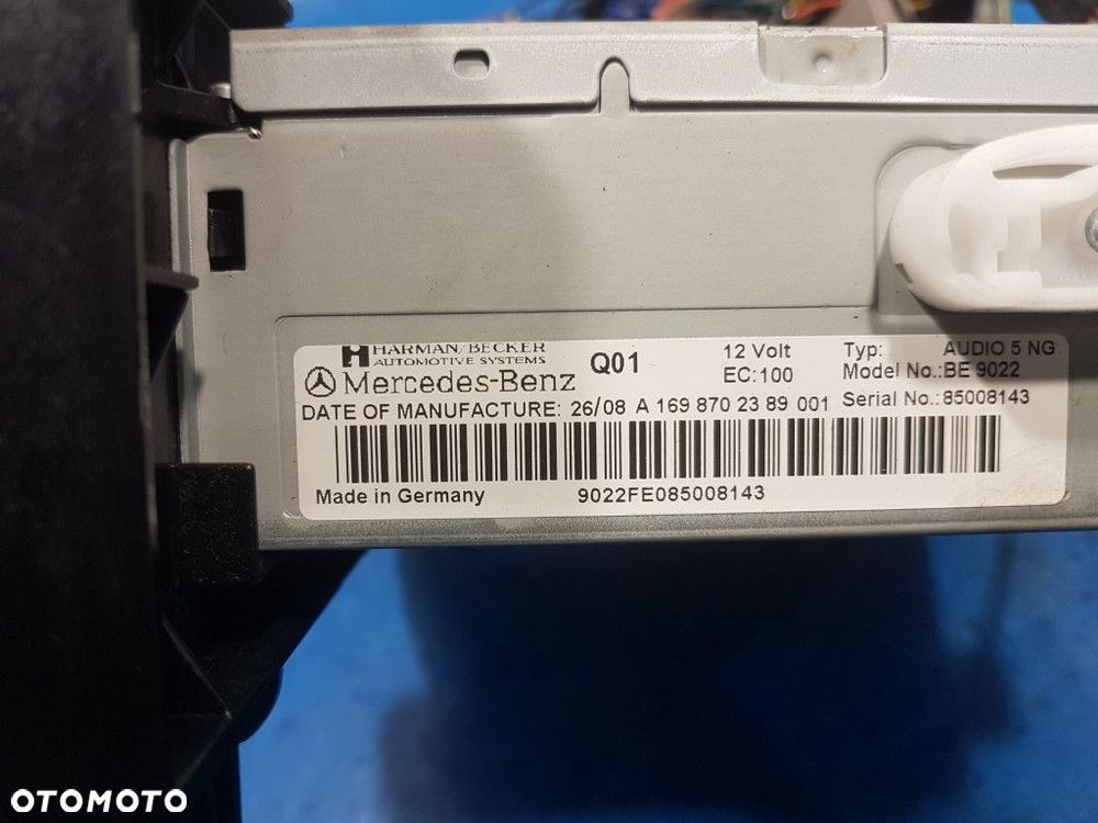 MERCEDES B180 W245 RADIO CD - 5