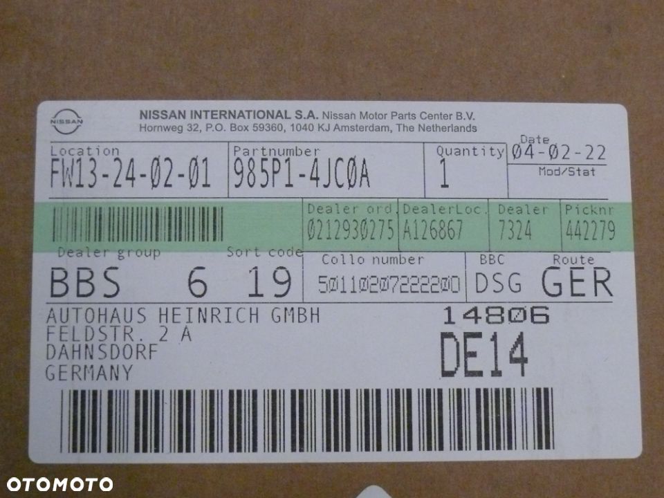 KURTYNA LEWA AIR BAG NISSAN NAVARA 2015 2017 LIFT NOWA - 3