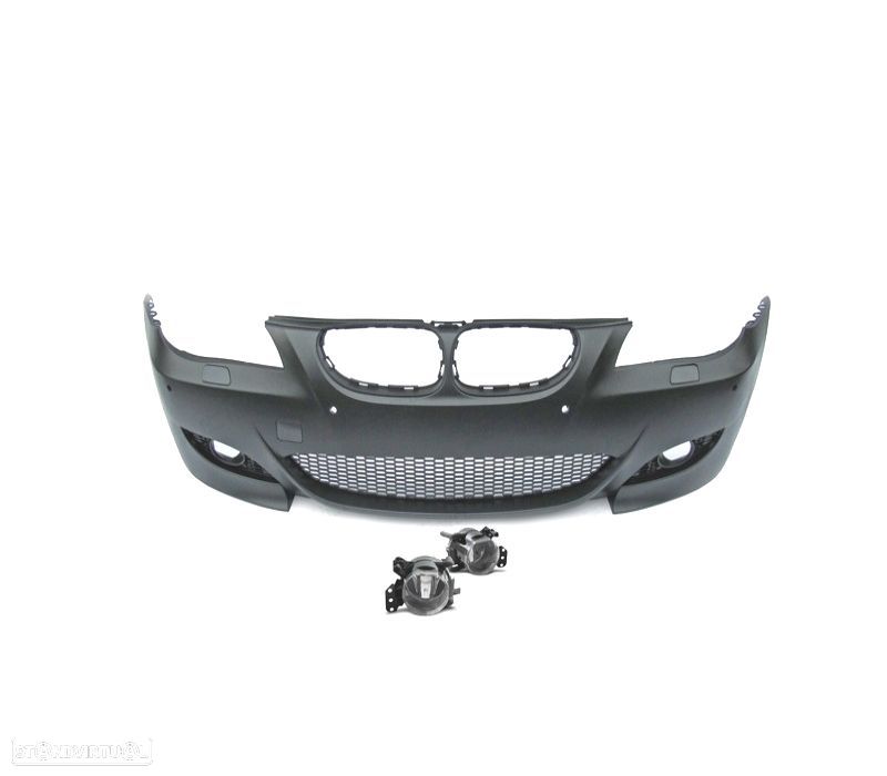 PÁRA-CHOQUES FRONTAL BMW E60 E61 07-10 PDC LOOK M5 + FARÓIS NEVOEIRO - 2