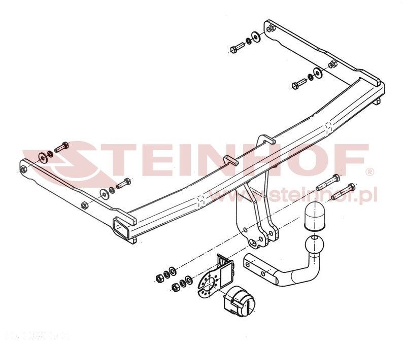 Hak Holowniczy + MODUŁ 7 PIN do Audi A6 C7 Sedan / Kombi - 2