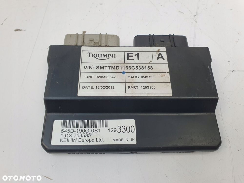 MODUŁ ZAPŁONOWY Sterownik ECU Triumph Daytona R 675 R 06-12 645D-190G-0B1 - 6