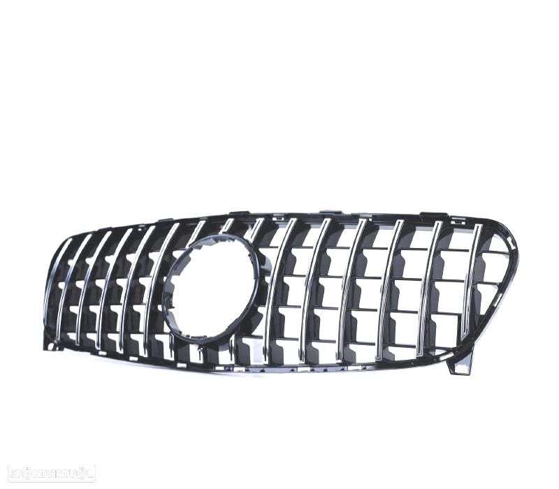 GRELHA FRONTAL MERCEDES GLA X156 2017- PRETO CROMADO LOOK AMG GT - 3