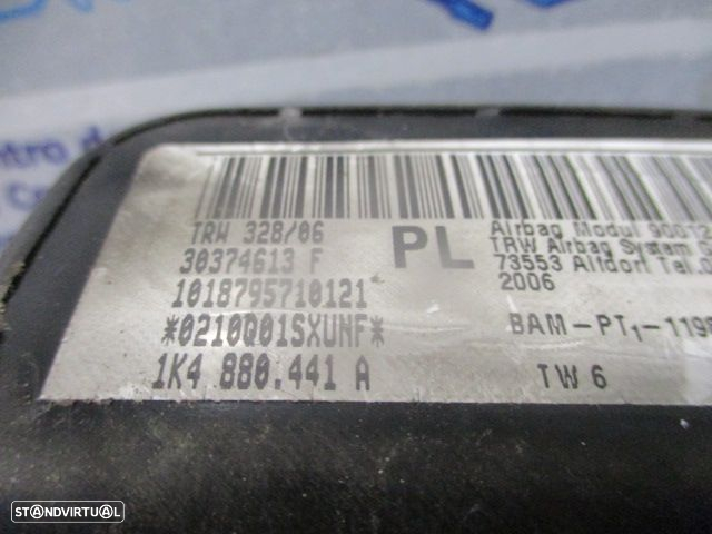 Airbag Banco 1K5885701AC 1K4880441A VW JETTA 3 2007 1.9TDI 105CV 4P PRETO DRT - 4