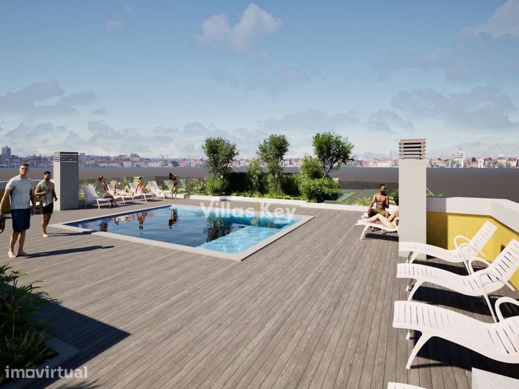 Apartamento T2 em construção com garagem fechada com piscina e giná... - Grande imagem: 2/25