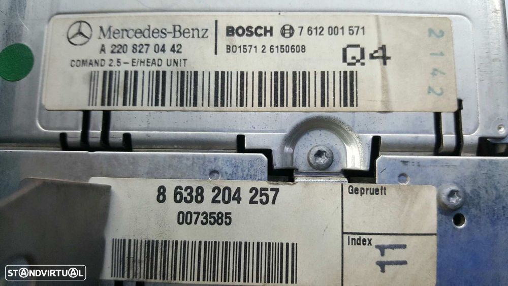 SISTEMA NAVEGAÇÃO GPS MERCEDES CLASE S (W220) BERLINA 320 CDI (220.026) - 3